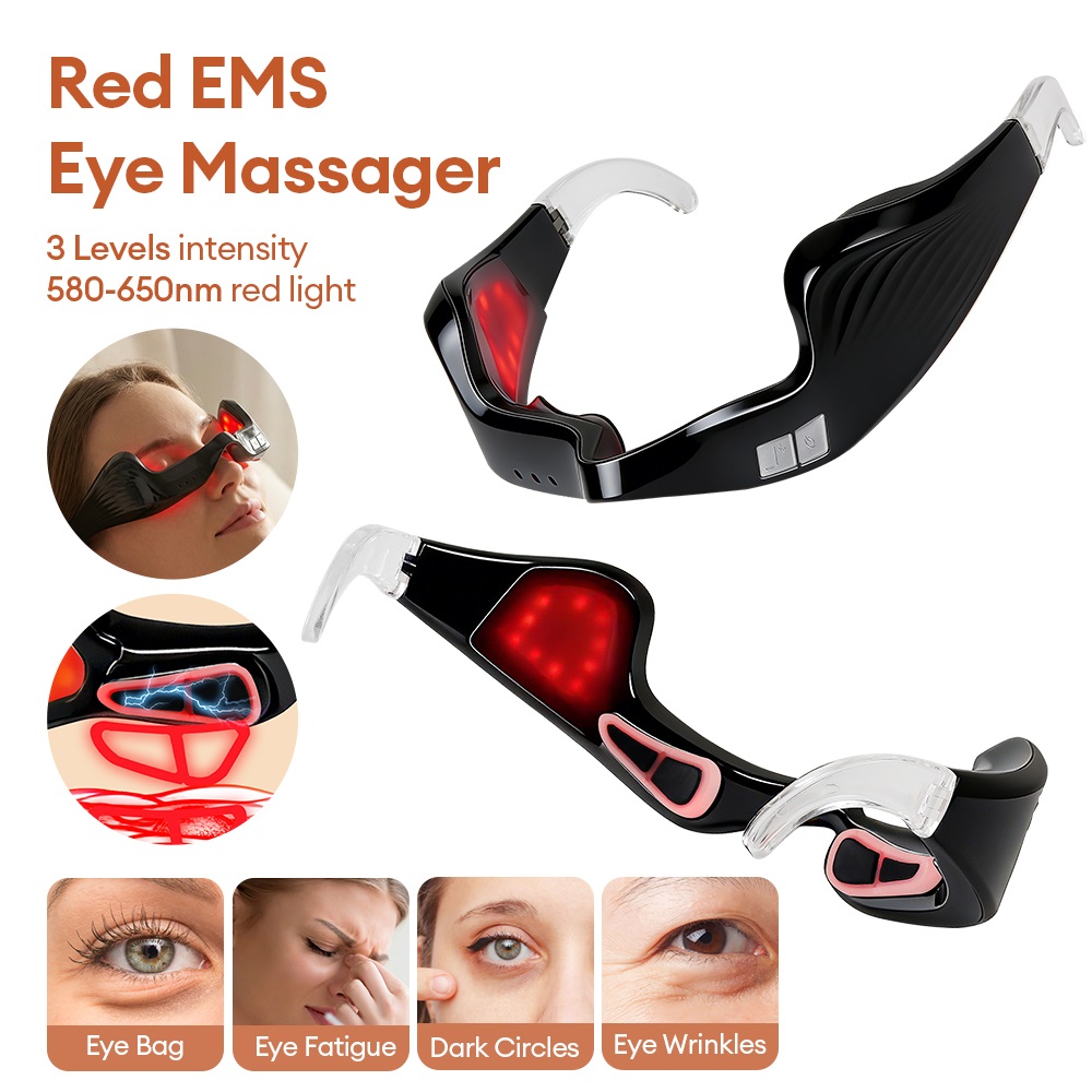 Pemijat Mata Elektrik Terapi C - Light Therapy Glasses ulasan dan harga