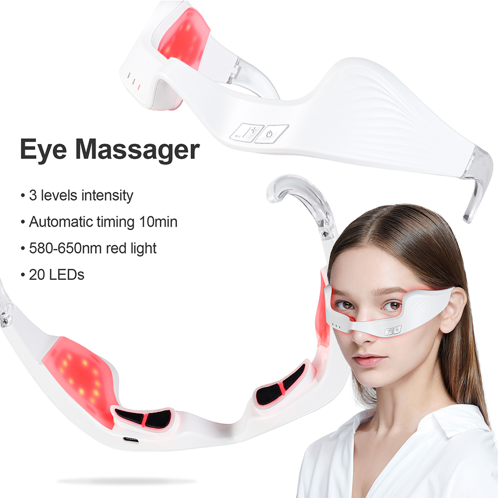 Pemijat Mata Elektrik Terapi C - Light Therapy Glasses ulasan dan harga