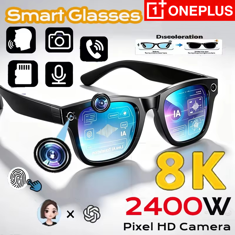 OnePlus Kacamata Pintar AI 8K  - Smart Glasses Lens ulasan dan harga